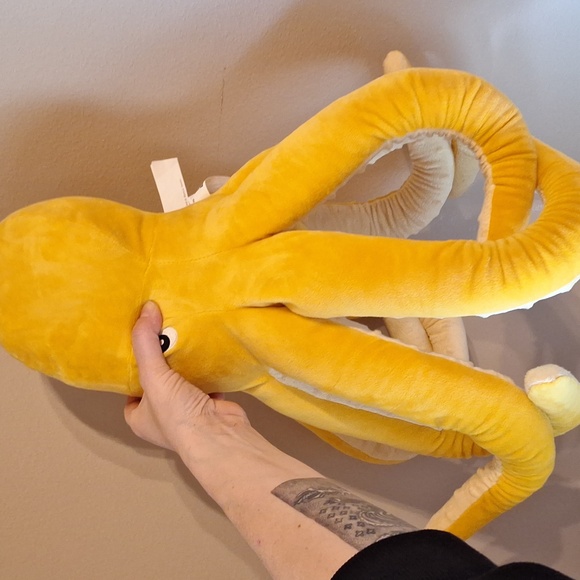 Ikea Large Yellow Octopus Plush - Picture 4 of 8